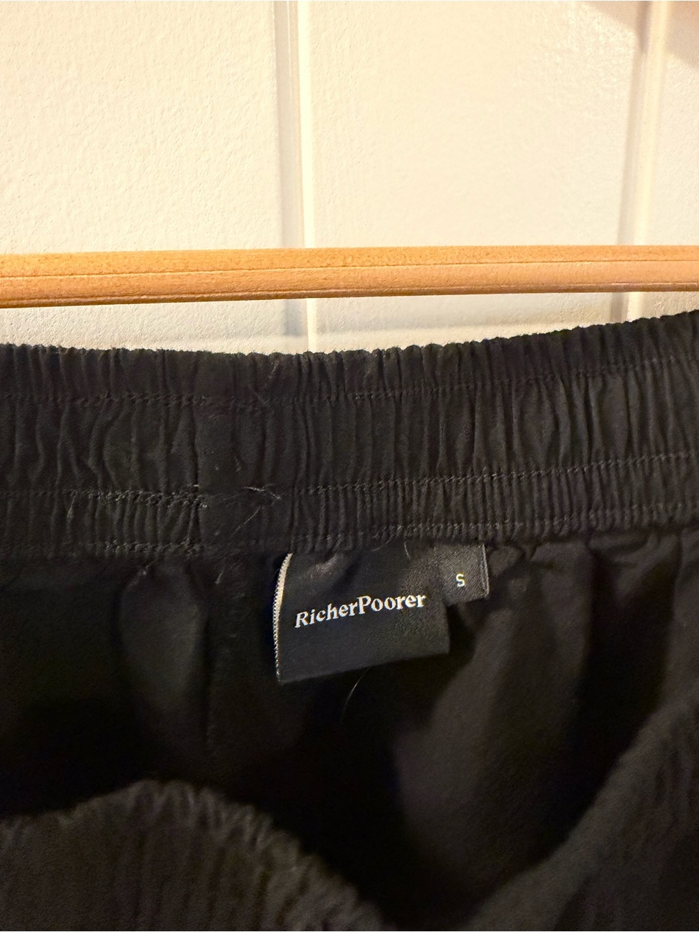 Black pull on drawstring pants - Picture 4 of 6